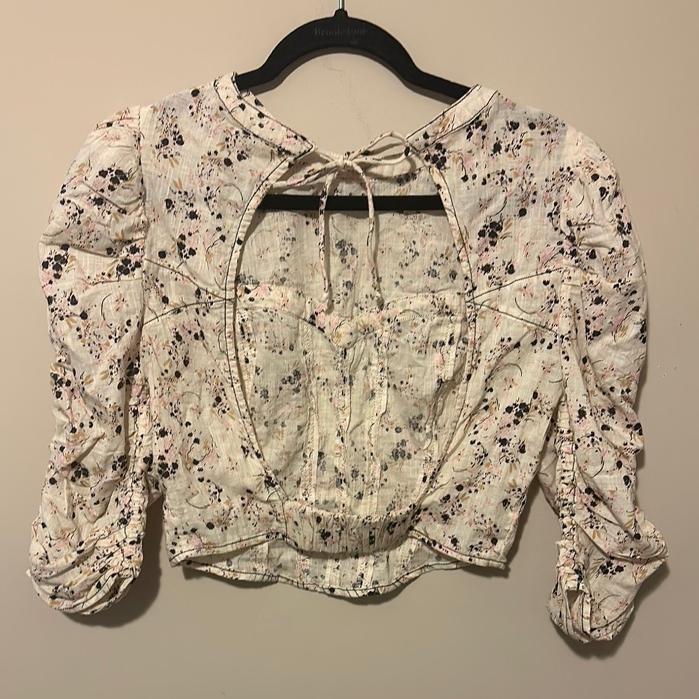 Free people Floral Print Women's Top - Picture 3 of 4